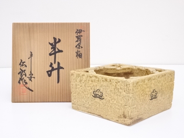 JAPANESE POTTERY KYO WARE IRABO GLAZE